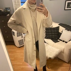 Lani the Label cream trench coat